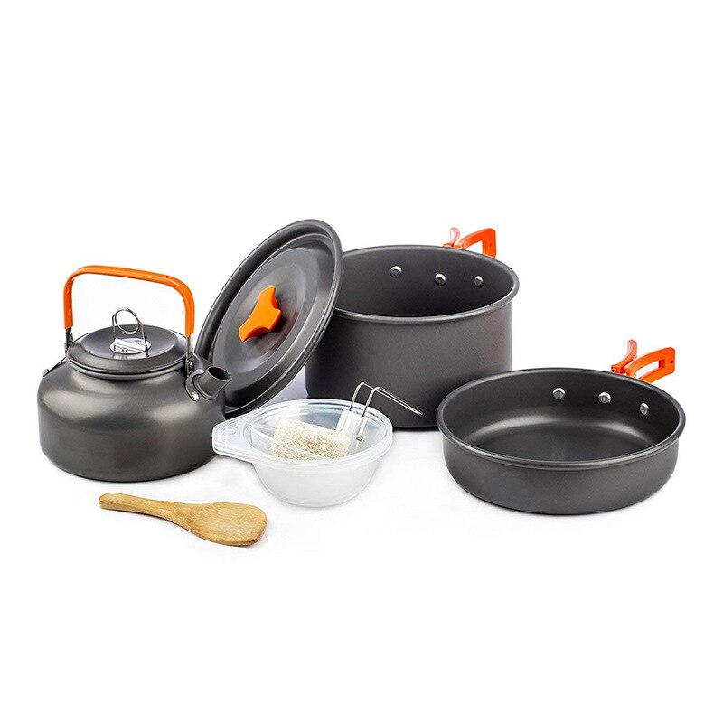 Camping cookware Outdoor cookware set camping tableware cooking set travel tableware Cutlery Utensils hiking picnic set