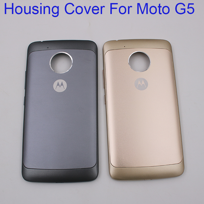 Originele Terug Batterij Cover Voor Motorola Moto G5 Achter Deur Hosuing Plastic Cover Met Zijknoppen En Logo Voor Moto g5 XT1672