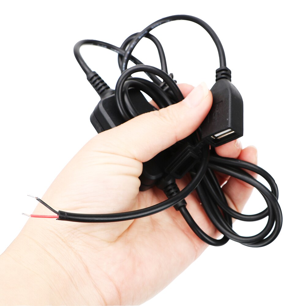 Usb port motorcykel usb stik strømforsyning stik motorcykel styr oplader til telefon gps usb konverter  dc 5v 2a adapter
