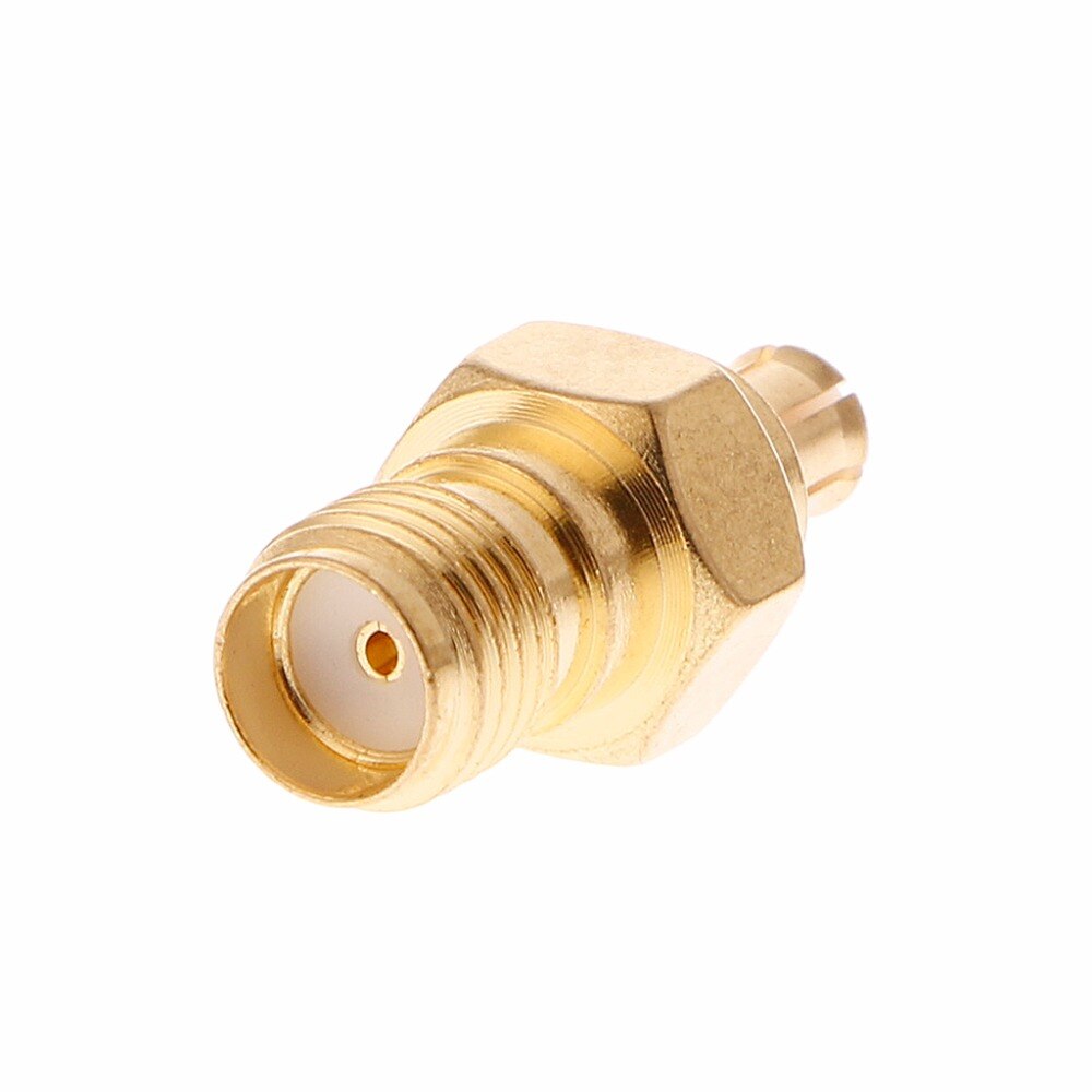 2 Adaptateurs RF SMA Femelle Vers SMC Mâle - Connecteur Coaxial Droit, Laiton Doré, Pour Antennes Et Tests