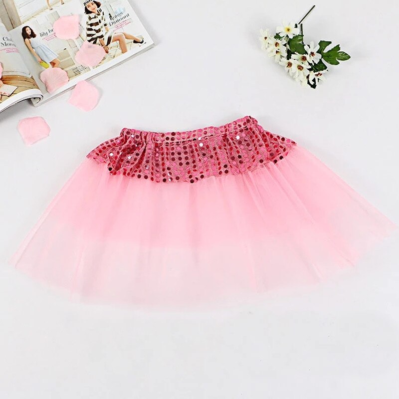 10 Colors Lace Dress Photoshoot Children Girls Gauze Ballet Soft Tulle Tutu Skirt Mesh Skirt: 2