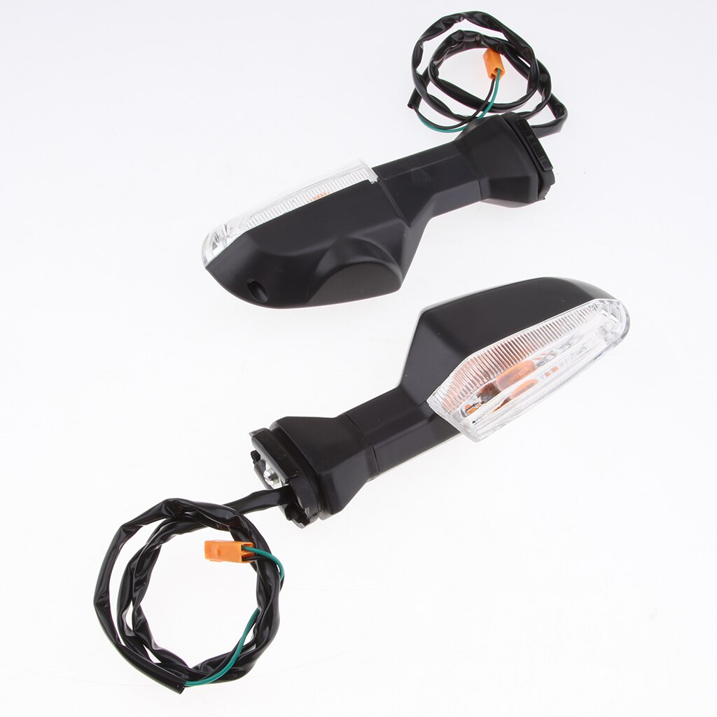 2 Stuks Motorcycle Turn Signals Lights Indicator Mini Lamp Amber Light Voor Kawasaki Ninja 300