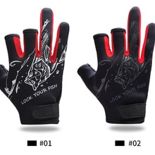 Angeln Handschuhe Drei Finger Geschnitten Wasserdicht Verschleiß-beständig Stoff Tau Handschuhe Angeln Anti-Unterhose Drei Finger Männer