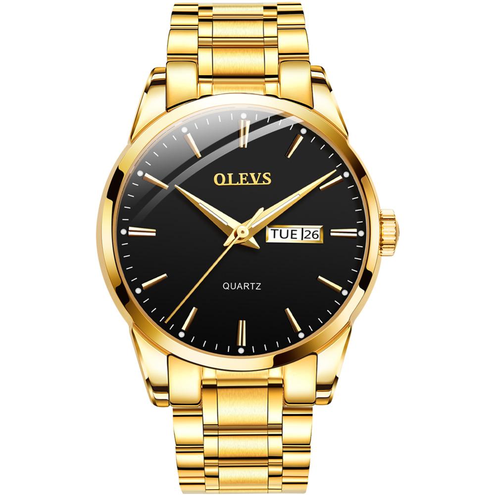 Heren Horloges Top Brand Luxe Mannen Horloge Luxe Horloge Heren Horloges Gouden Horloge Mannen Horloges Ice Out Horloge 18K Gouden Horloges Voor Mannen: Blauw