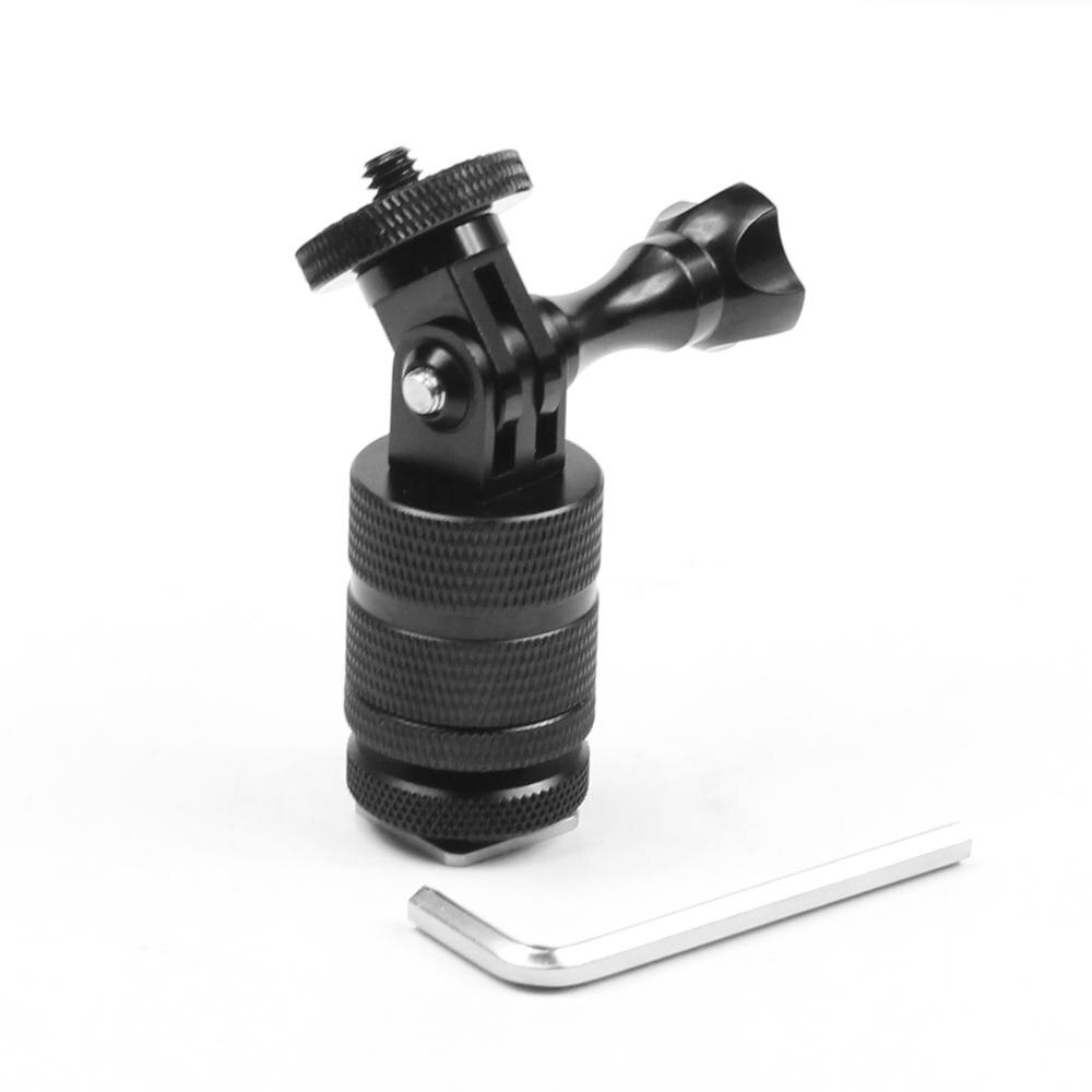 Aluminium 360 Rotation Bike Clamp SLR Cage Magic Arm Mount Bracket Rig Cold Shoe Adapter for DSLR for Gopro 9 Action Cameras: Cold Shoe Type F