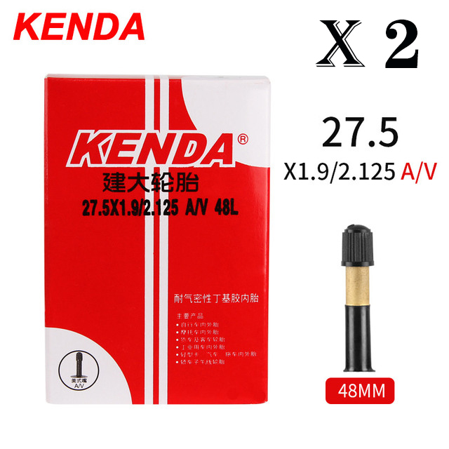 2 st kenda cykelslang 20/26/27.5/29/700c schrader presta butylgummi mtb racercykelslang innerdäck cykeldelar: Rosa