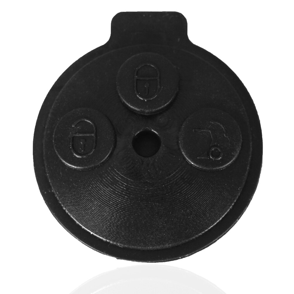 KEYYOU DIY For Benz SMART Fortwo For Mercedes Benz Replacement Remote Auto Car Key Case Fob Case 3 Buttons With Blade: Rubber Pad