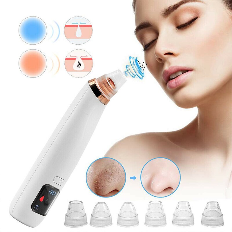 Electric Blackhead Remover Face Deep Nose Cleaner T Zone Pore Acne Pimple Removal Vacuum Suction Facial Clean Skin Tool