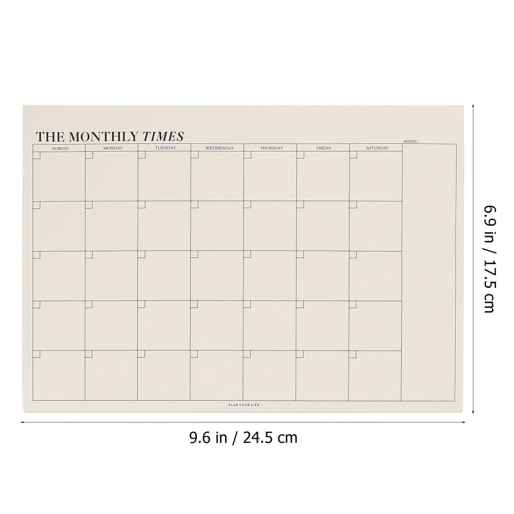 2pcs Agenda Noting Book Planner Weekly Monthly Planning Time Management Notepad