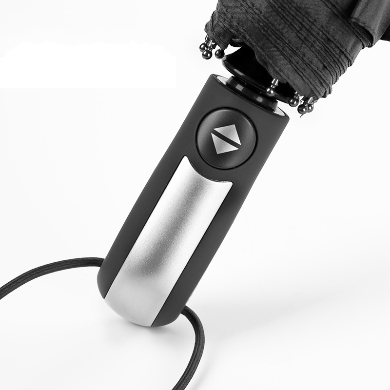 Wind Resistant Folding Automatic Umbrella Rain Two Individuals Use Luxury To Increase The umbrella Men Black Coating 10K Parasol