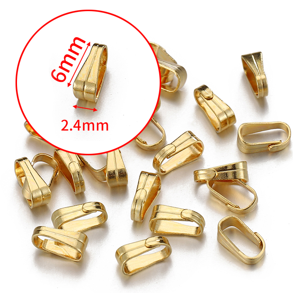 50 Uds. Cierre de hebilla de acero inoxidable para colgantes, conectores de dijes, Clip, cierre de fianza, collar, accesorios para hacer joyería DIY: Gris