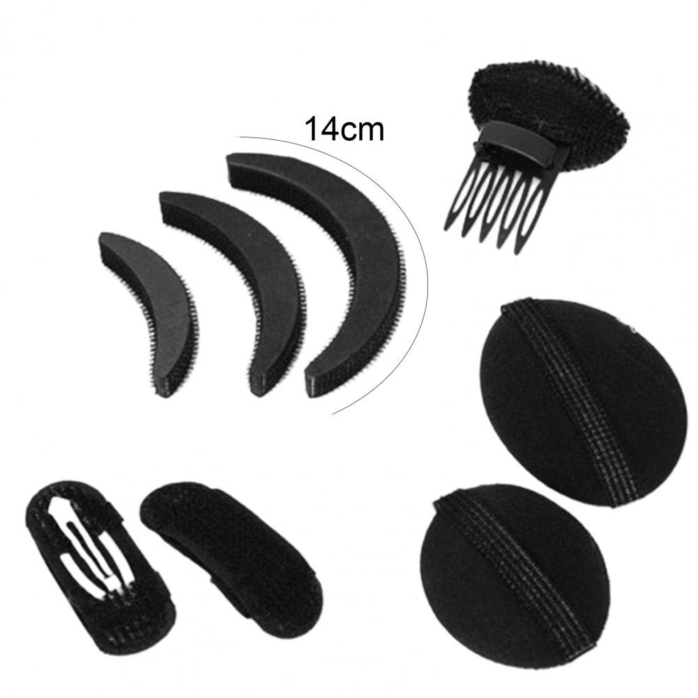 Coussinets pour cheveux réutilisables, 8 pièces/ensemble, éponge bouffante pour augmenter le Volume des cheveux, outil de coiffure pour femmes