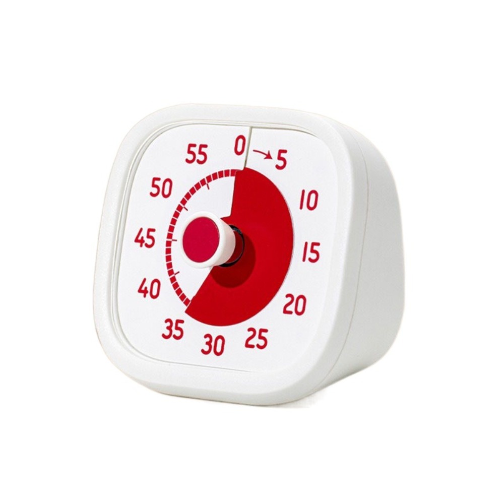 Square 60 Minutes Visual Timer Ultra Silent Visualization Countdown Timer Self-discipline Alarm Clock Kitchen Timer Reading Room: Blue