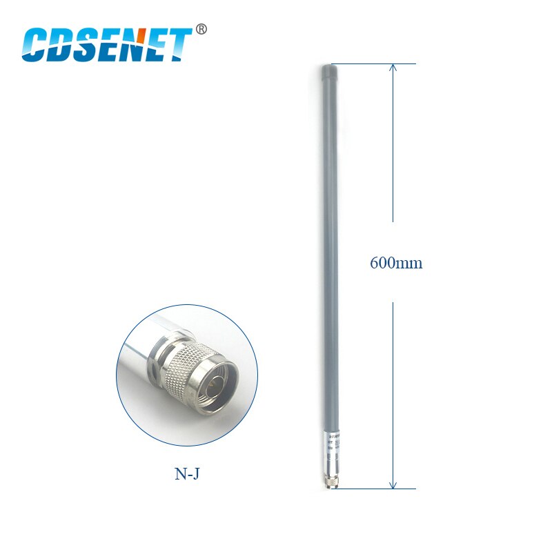 433MHz 470MHz Wifi Antenne N-J Connector High Gain 6dbi Glasvezel Omnidirectionele Wifi Antenne voor Router Modem Antenne