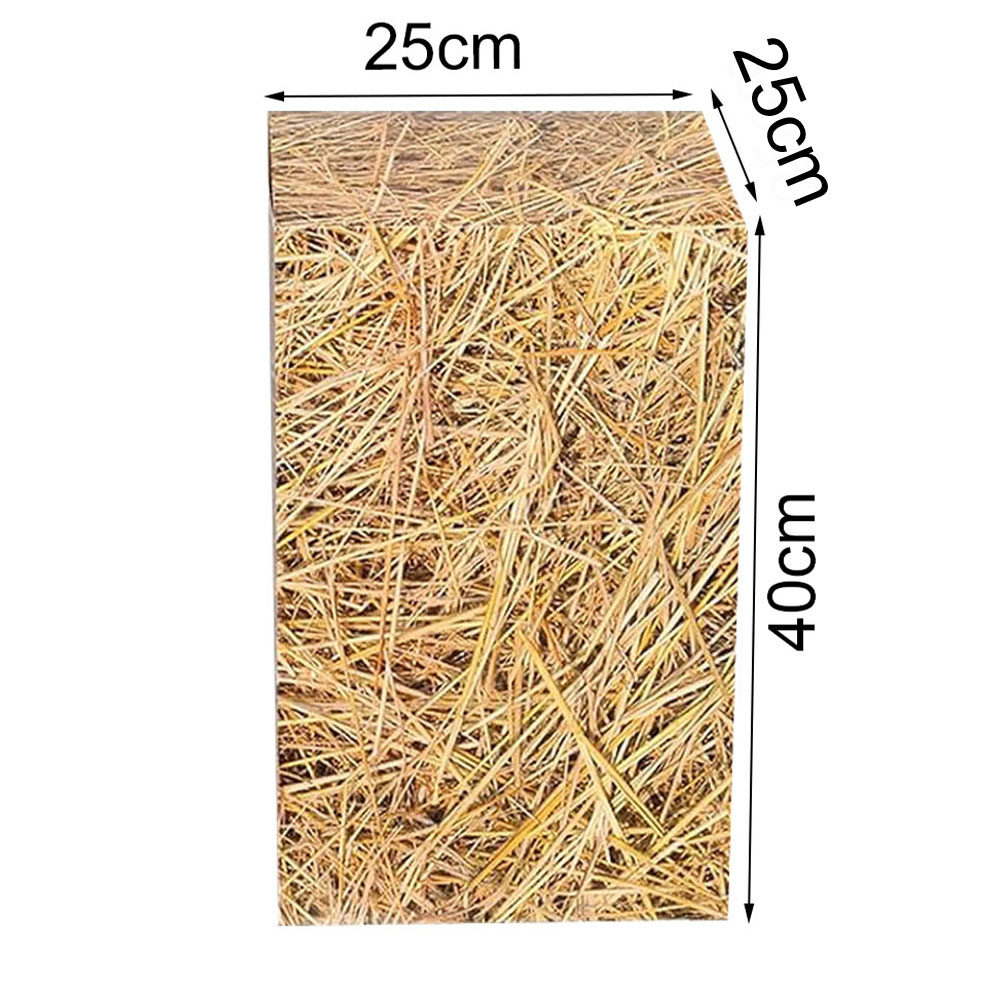 Farm Hay Table Cover Straw Tablecover Cowboy Western Birthday Theme Grass Tablecloth Decorations Hawaiian Luau Party Supplies: GRAY