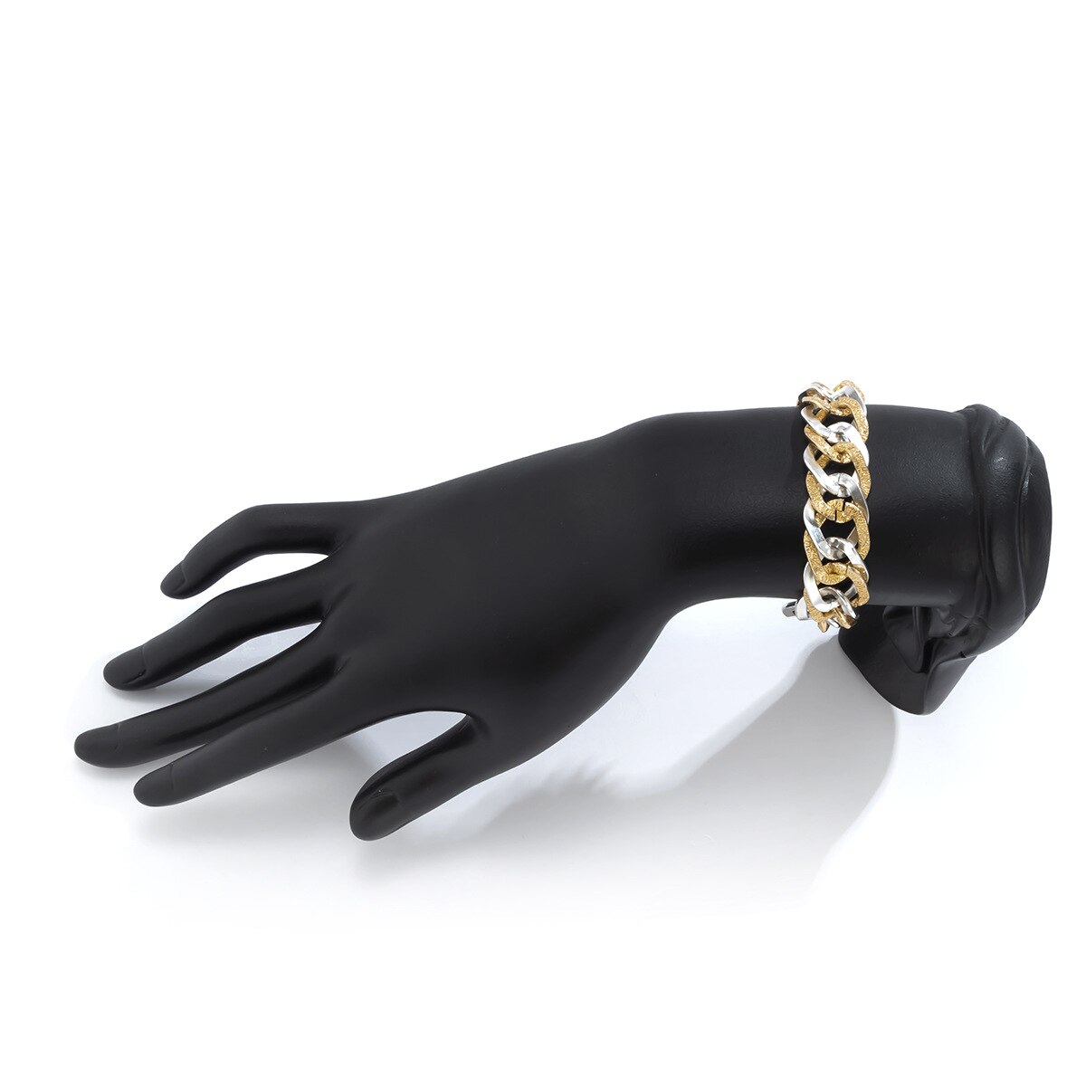 Punk gold chunky stainless steel bracelets for women, bangle bracelet, fashionable chain cuban link women's bracelet jawlery: Gold bracelets