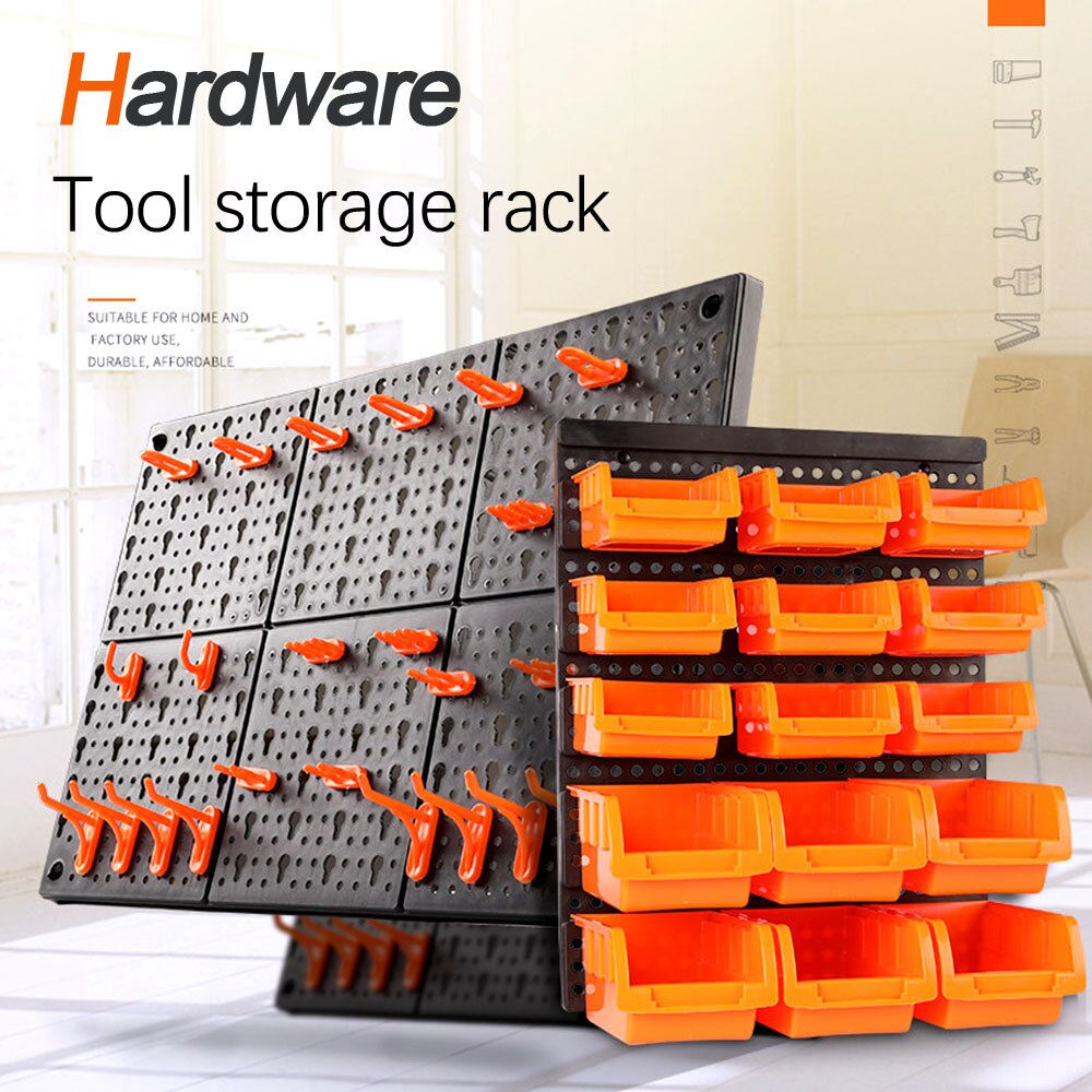 Hardware Tools Storage Rack Garage Workshop Storage Rack Screw Wrench Classification Component Shelf Wall-Mounted Tool Organiser