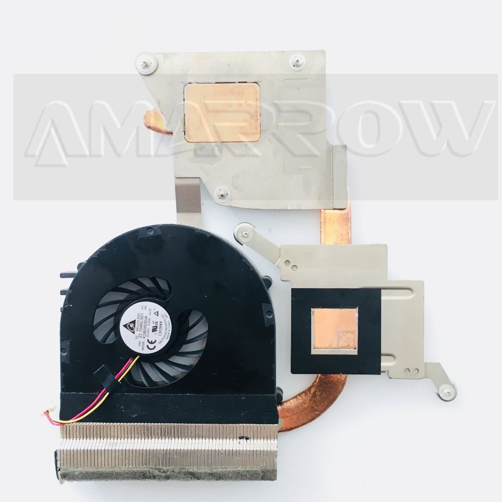 Original frete grátis portátil dissipador de calor ventilador refrigeração cpu cooler para dell n5110 v3550 cpu dissipador de calor 0gxvt8 cabo 3pin