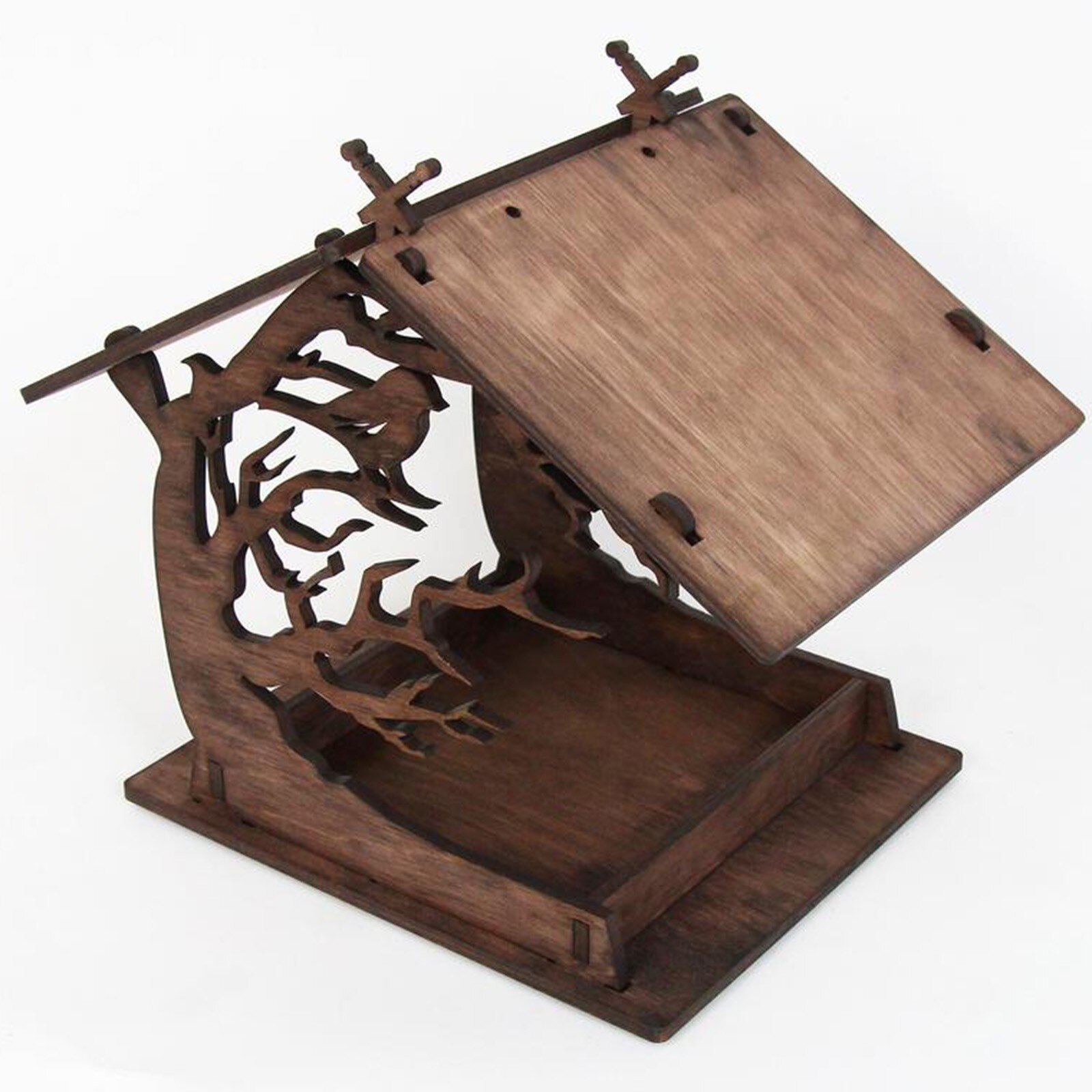 Attractive Wooden Birdhouse Garden Courtyard Villa Balcony Bird Feeder Wooden Outdoor Bird Nest Birdhouse Wooden Box