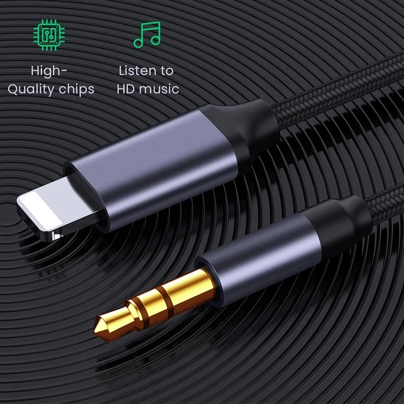 3.5mm Jack Aux Kabel Auto Speaker Hoofdtelefoon Adapter voor iPhone 15 14 13 12 11 Pro Audio Splitter kabel voor IOS 14 Boven Converter