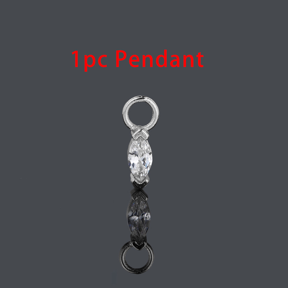 1PC Little Star Moon Snake Crystal Charms Pendant Helix Daith Earrings for Women Hanging Matching Piercing Lobe Tragus Jewelry