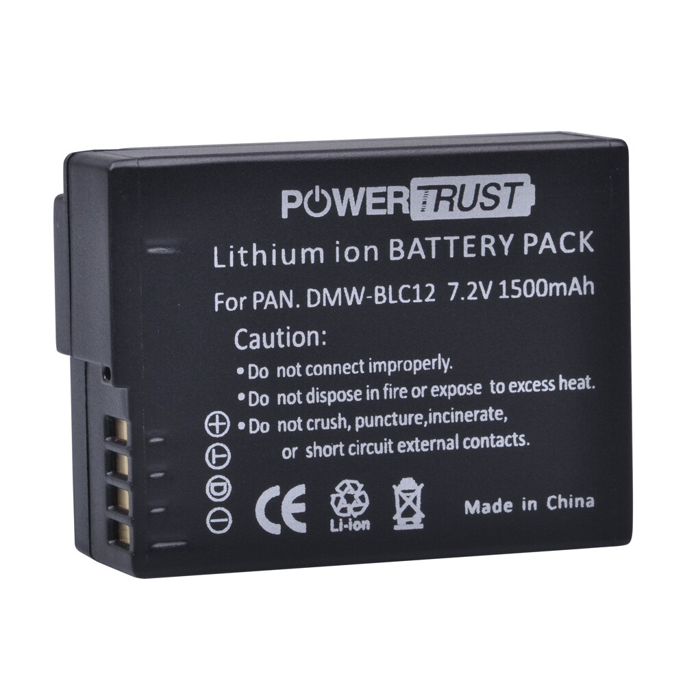 2Pcs DMW-BLC12 Dmw BLC12 Dmw Blc12e Camera Batterij + Lcd Usb Charger Voor Panasonic FZ1000, FZ200, FZ300, G5, G6, G7,GH2,DMC-GX8: 1Battery