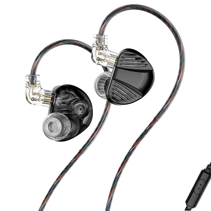TRN V10 Profi-Kopfhörer 2BA+2DD Dual dynamisch Treiber und Dual ausgewogen Anker hybrid in-Ohr-Monitor-Kopfhörer: weiß