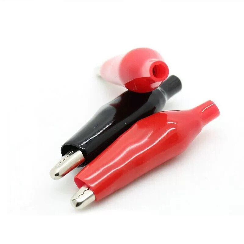 10Pcs Alligator Clip Elektrische Diy Test Lead Alligator Double-Ended Alligator Clip Kakkerlak Clip Test Jumper 28Mm 35Mm 45Mm