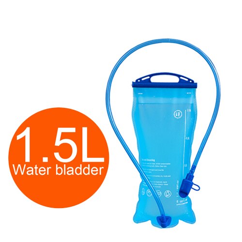 Outdoor Water Bladder Water Reservoir Hydration Pack Storage Bag BPA Free - 1.5L 2L 3L Running Hydration Vest Backpack: 1.5L blue