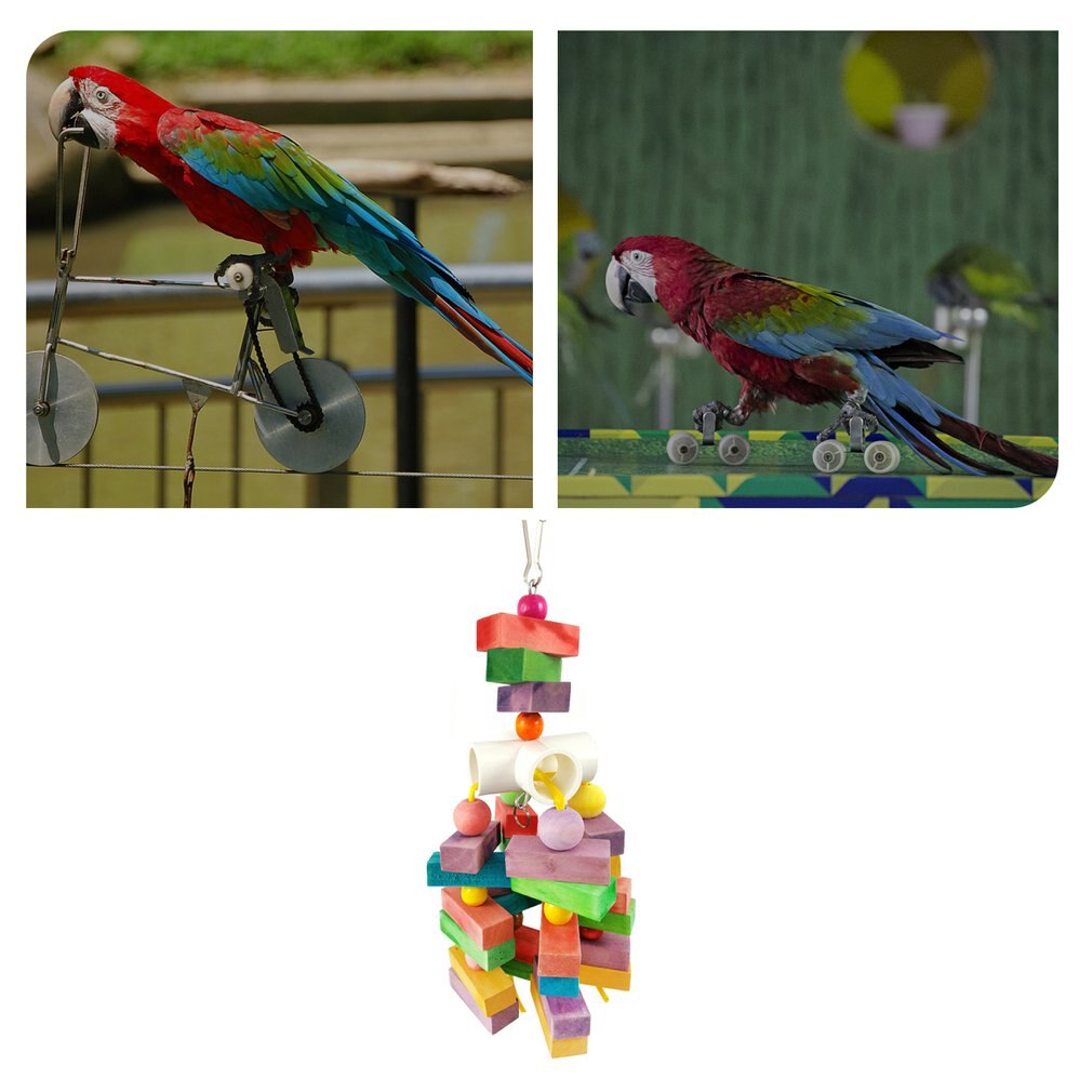 Parrot Swing Parrot Biting Toy Ladder Bird Parrot Toy Portable Bird Pet Supplies Bird Cage Accessories