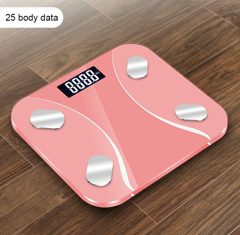 Best verkopende Badkamer Schaal Elektronische Floor Weegschalen Digitale Mi Body Fat Weegschaal Lichaamssamenstelling Analyzers Bluetooth Waage: Bourgondië