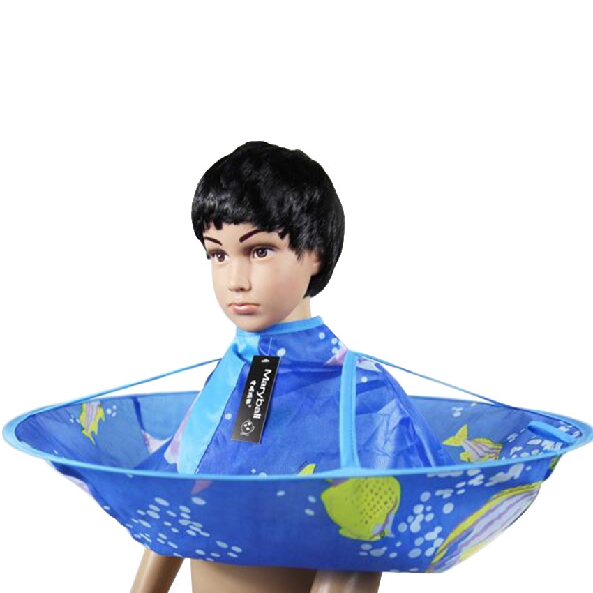 Kids Leuke Haarverzorging Shampoo Capes Unieke Hair Cut Kleding Waterdicht Haircut Blauw Mantel