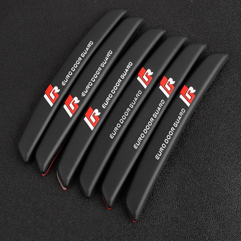 Protector de puerta de coche, 6 uds., para Borde de esquina, Protector de protección de moldura embellecedora, Protector de rayas, barra de Tope de puerta de coche: 6