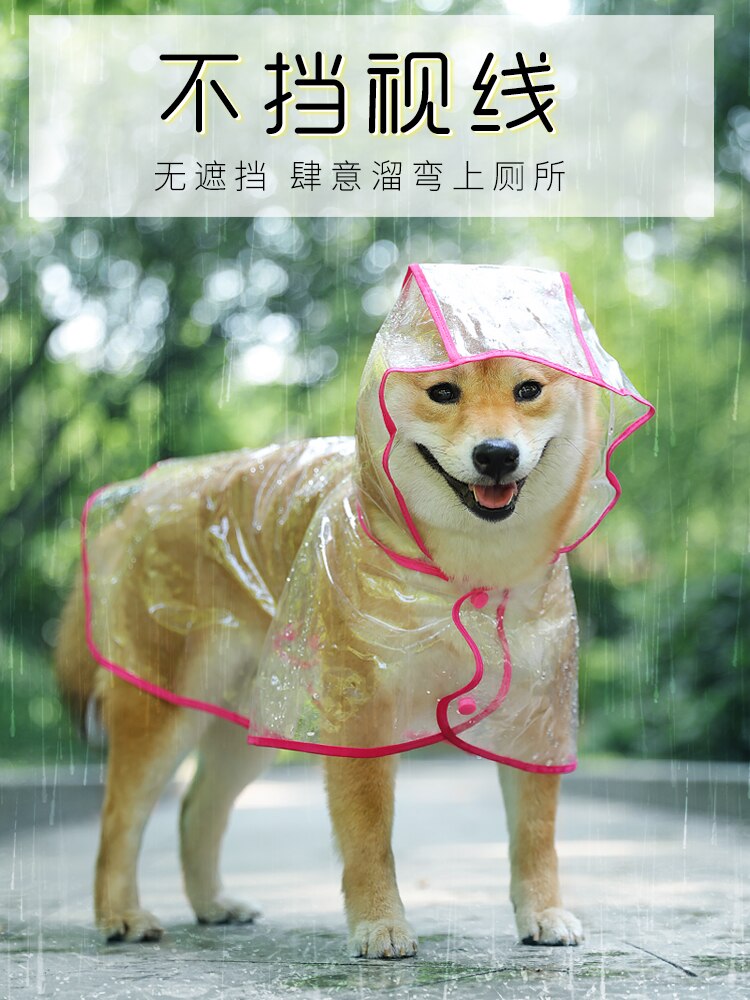 Waterproof Jacket Dog Raincoat Umbrella Small Teddy Bear Coat Dog Poncho Accessories Clothes Rain Dla Psa Pet Products XX60DR