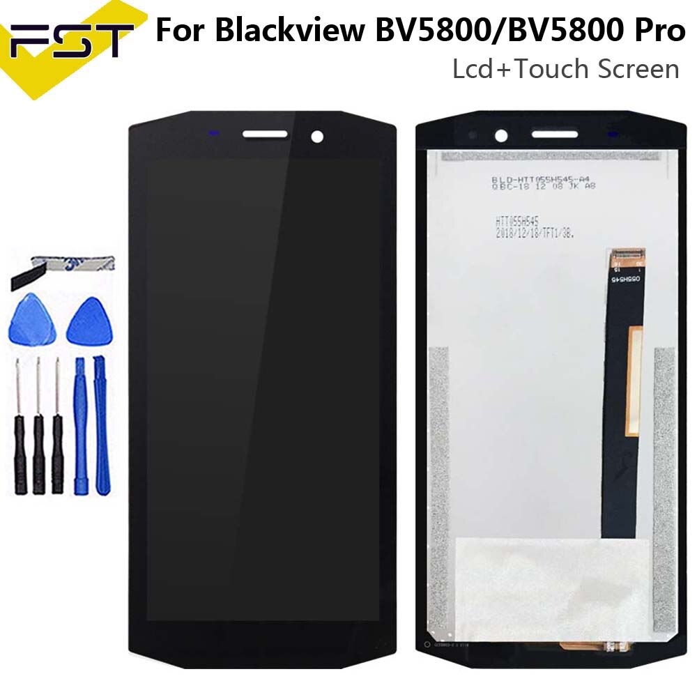 Voor Originele Blackview BV5800 Lcd-scherm + Touch Screen Digitizer Sensor Vergadering Vervanging 5.5 &quot;Android 8.1 BV5800 Pro