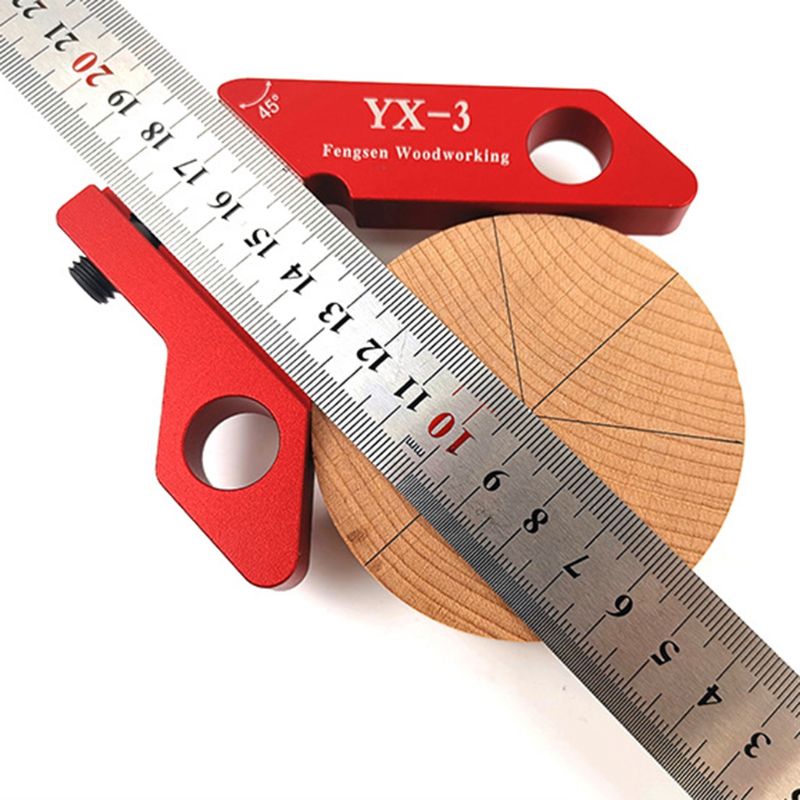 Woodworking Scriber Marking Tool Circle Center Finder 45° 90° Scribe Scribing Rule Layout Gauge 300mm