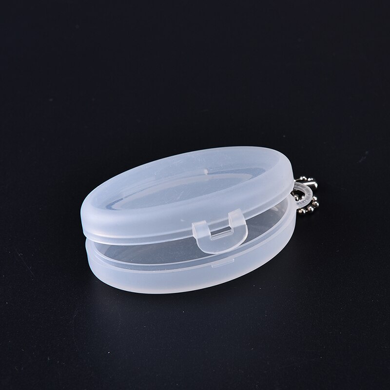 Oval 7 Days Weekly Plastic Box Key Chain Pill Tablet Pill Medicine Container Case Pill Box Splitters Color