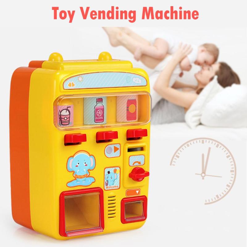 Children Toy Vending Machine Simulation Shopping House Set Groceries Toys