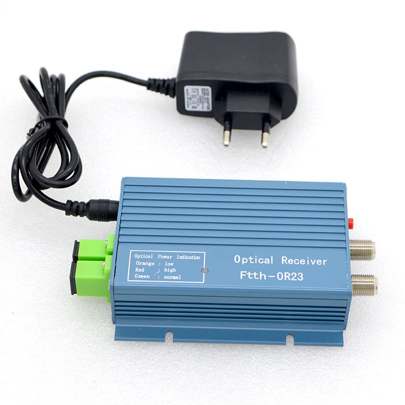 Receptor óptico FTTH CATV, convertidor WDM de fibra óptica de alto nivel, conector dúplex SC APC, Mini modo con 2 salidas RF pulgadas,: SC APC APC