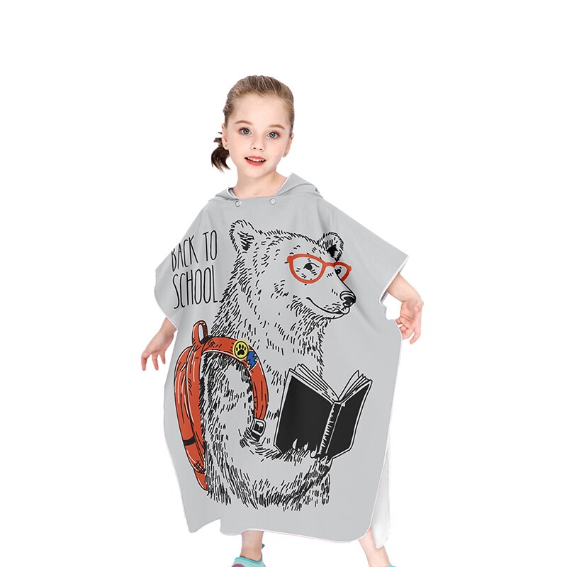 freundlicher Poncho Dinosaurier Bademantel Mit Kapuze freundlicher Bademäntel Mikrofaser Schlecht Kleid Tiere Für Jungen Mädchen Kleinkind Strand Schwimmen Handtücher: 02A