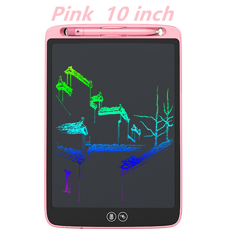 12" 10 "8.5 " LCD Writing Tablet Electronic Graphic Tablet For Drawing Art Light Drawing Board Digital Tablet Drawing Pad: Pink  10 inch
