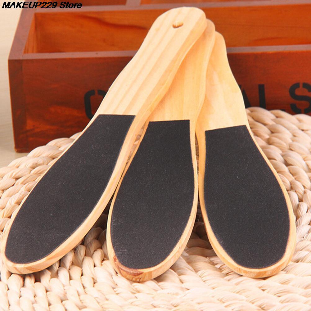 1 x Files Double Sided Foot File Callus Remover for Feet Wooden Pedicure Grater to Smooth Hard Coarse Dry Tough Skin
