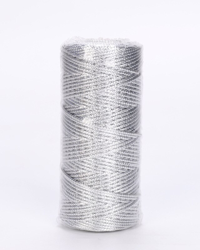Cordon en macramé or argent, 1.5mm, 100M, fil torsadé, nœuds de ruban, bricolage, , couture, décoration Textile de maison: silver