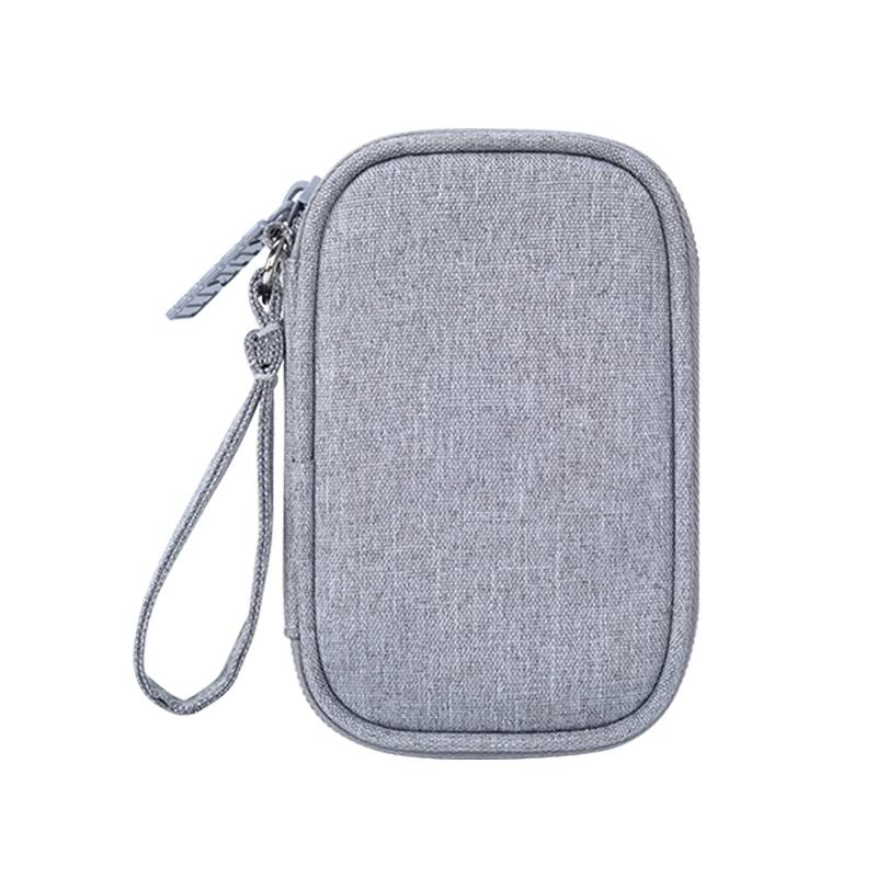 Case Oortelefoon Doos Bluetooth Headset case Vierkante Draagbare Compressie Headset Opbergcase EVA Rits Tas met Logo Organizer