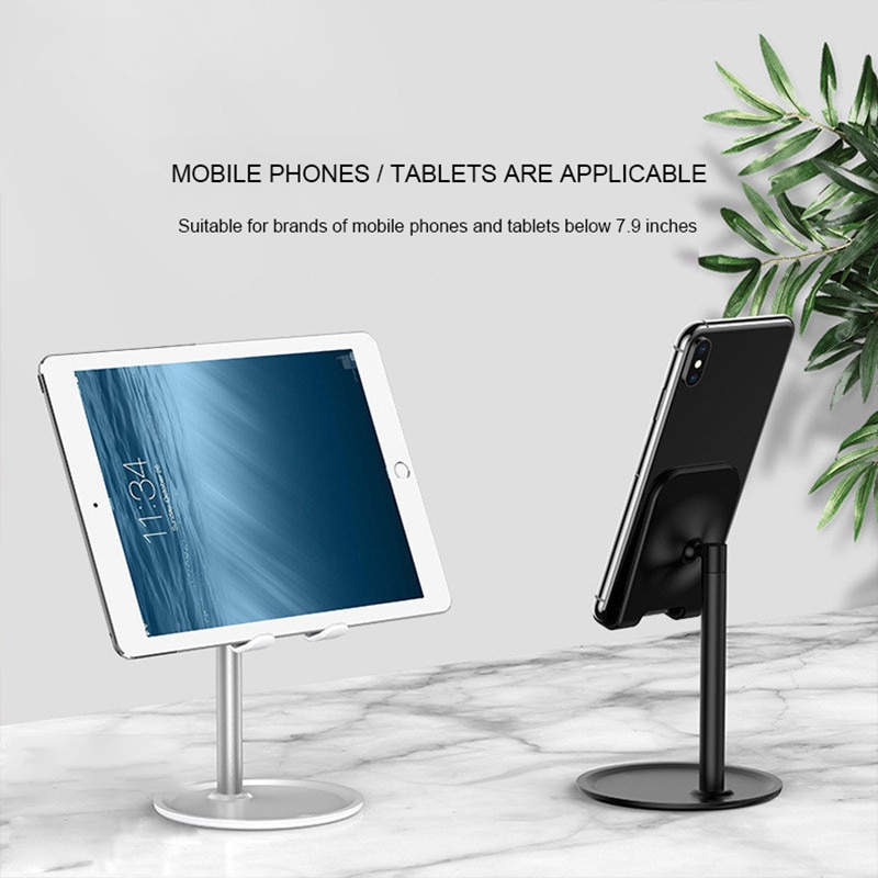 Cell Phone Stand Angle Height Adjustable Stable LISEN Cell Phone Stand For Desk,Sturdy Aluminum Metal Phone Holder