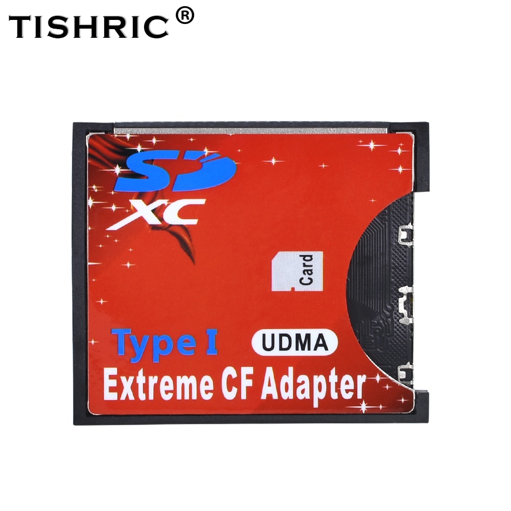 TISHRIC WiFi SD Naar CF Card SDHC SDXC MMC Adapter Om Standard Compact Flash Type I Card Converter UDMA Kaart reader Voor Camera