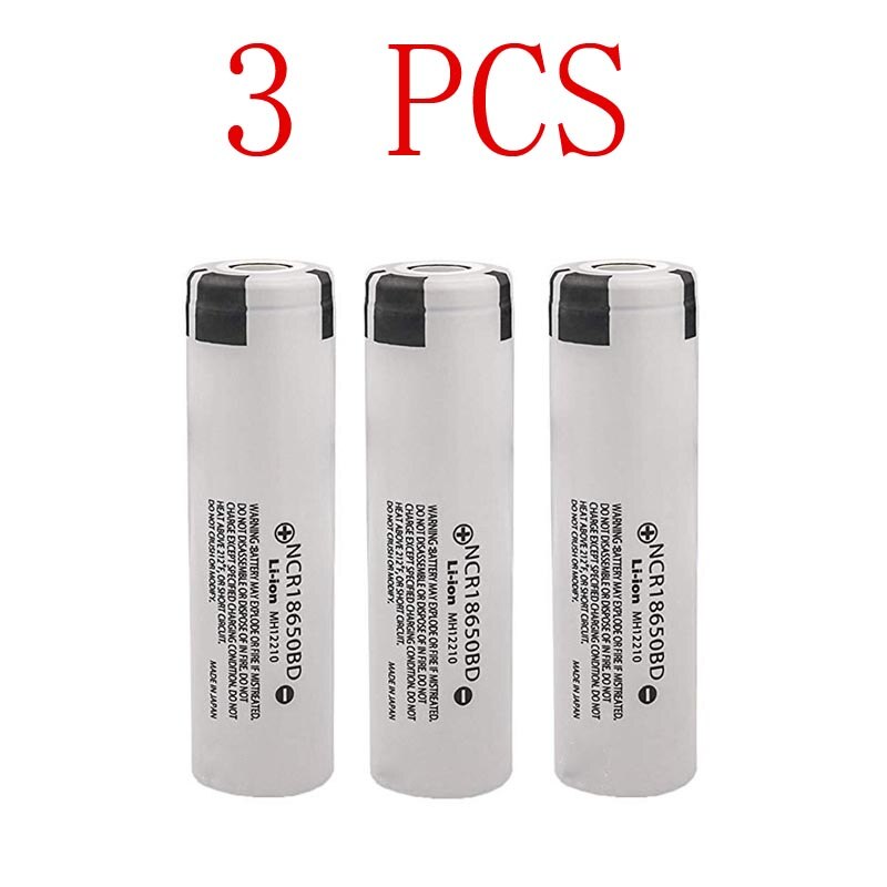 Batería 18650 NCR18650BD, 3,7 V, 3200mah, batería de litio recargable: 3 pcs