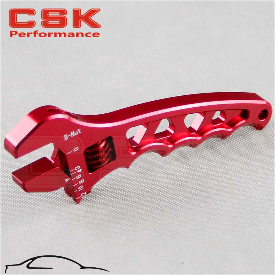 AN Adjustable Aluminum Anodized Wrench Fitting Tools Spanner AN3 3AN-12AN RED