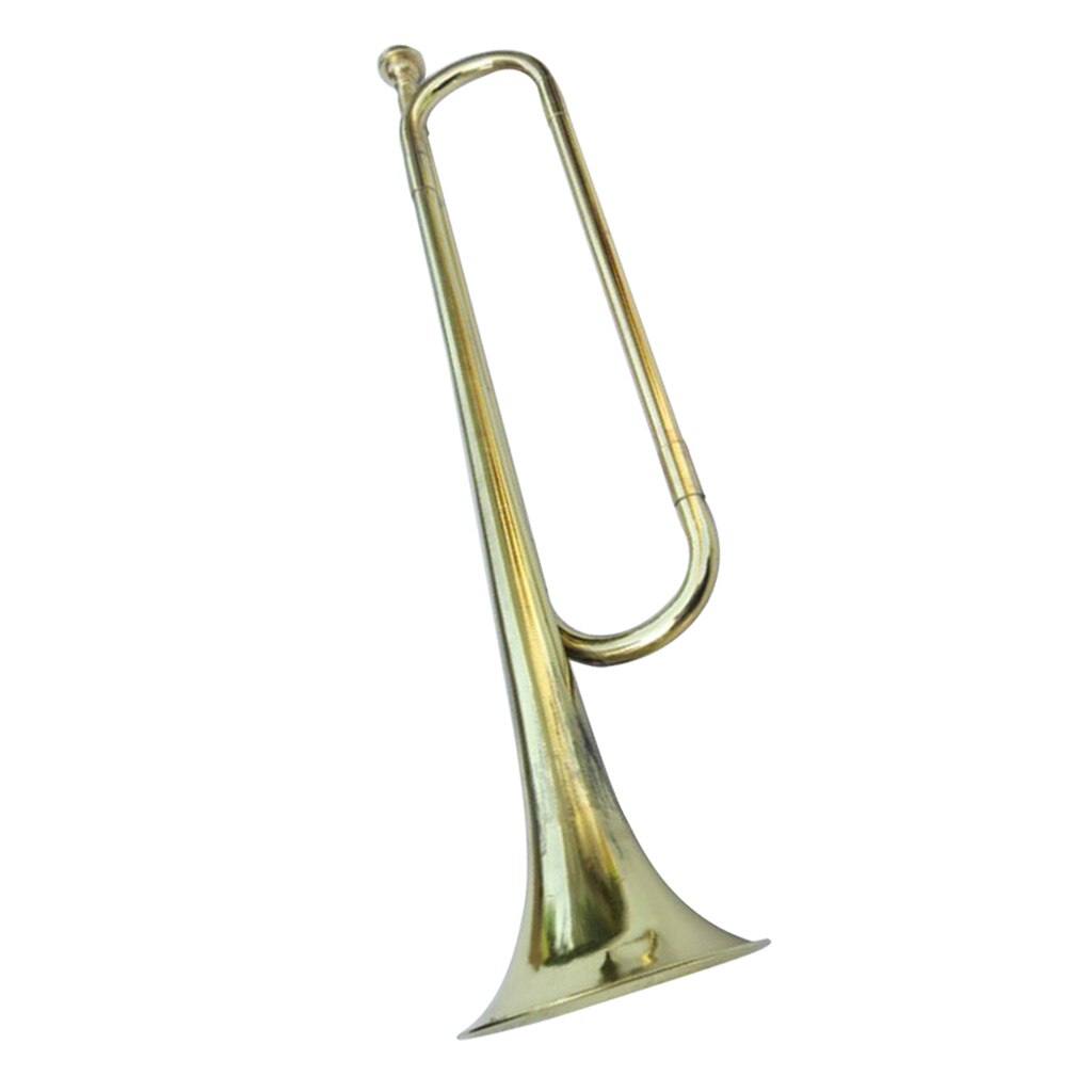 Udsøgt gylden messing mini bugle trompet horn til elevbandskole