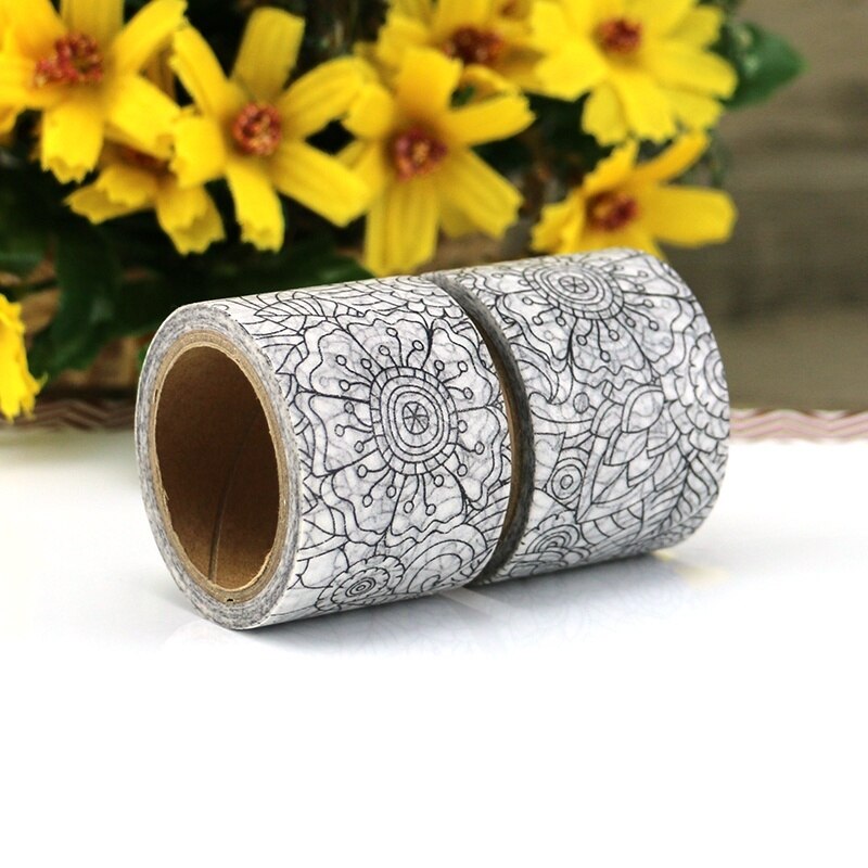 Grote Coloring Diy Washi Tape Japanse Papier Kawaii Decoratie Tapes Lijm Masking Tapes Briefpapier Stickers 30 Mm * 5 M